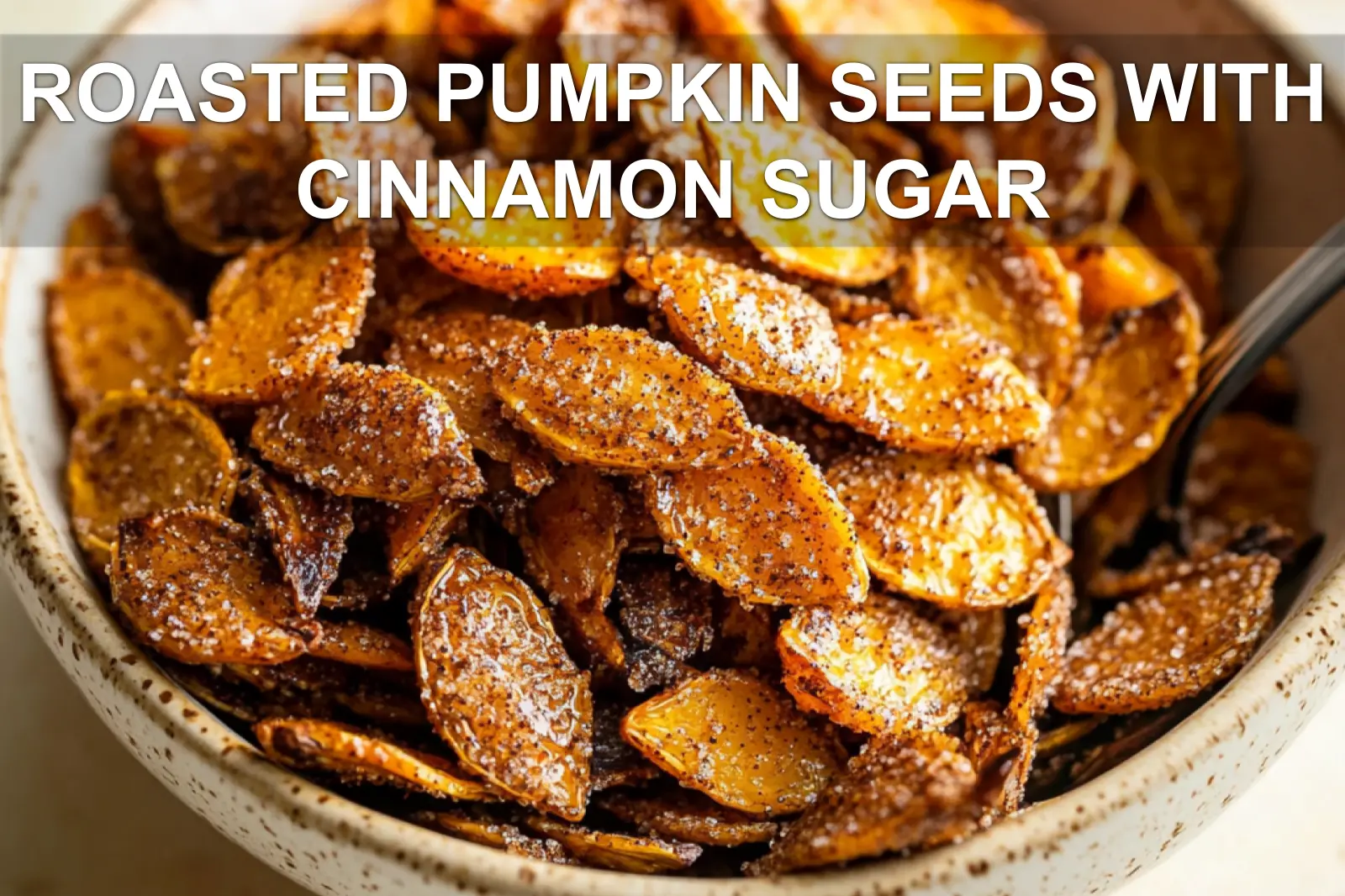 Roasted Pumpkin Seeds with Cinnamon Sugar Recipe