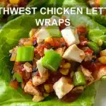Southwest Chicken Lettuce Wraps Quick Easy Delicious 6 SOUTHWEST CHICKEN LETTUCE WRAPS centered hero view, clean and uncluttered