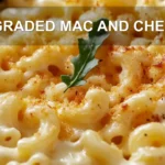 UPGRADED MAC AND CHEESE centered hero view, clean and uncluttered