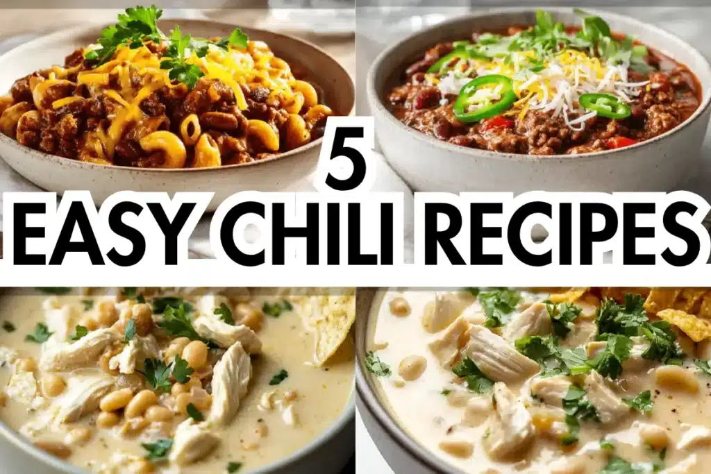 5 Easy Chili Recipes Comforting Bowls for Family Dinners
