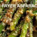 AIR FRYER ASPARAGUS centered hero view, clean and uncluttered
