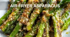 AIR FRYER ASPARAGUS centered hero view, clean and uncluttered