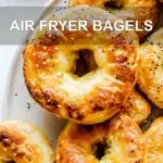 AIR FRYER BAGELS centered hero view, clean and uncluttered