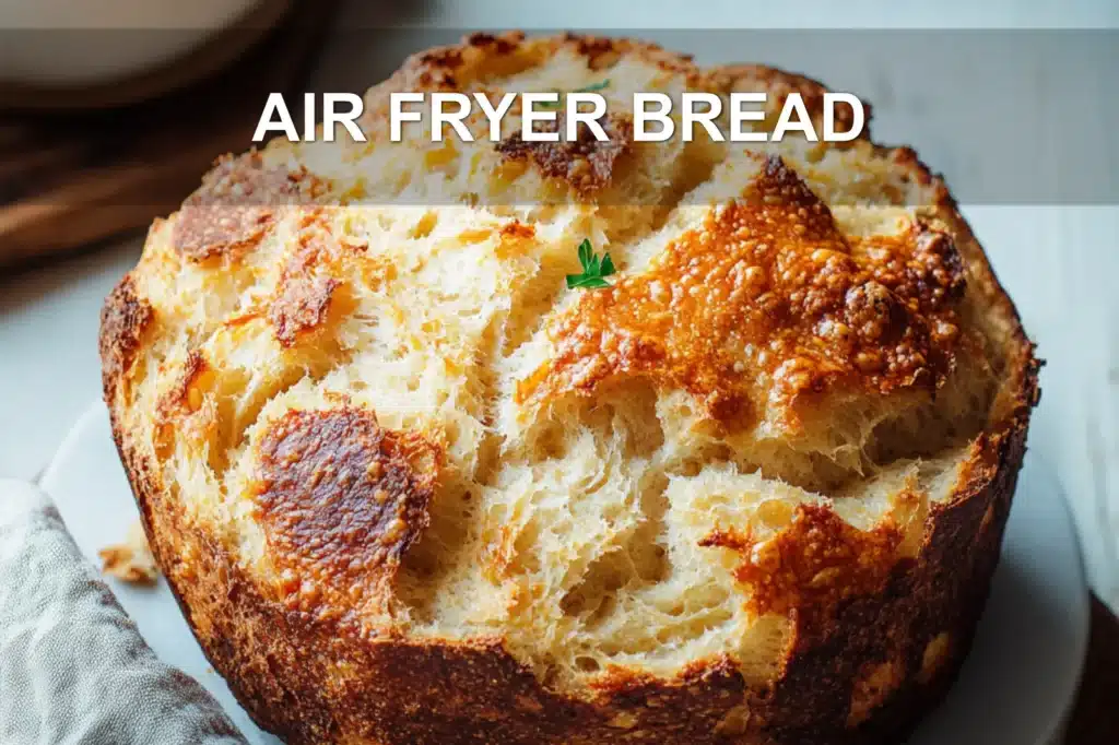 AIR FRYER BREAD centered hero view, clean and uncluttered