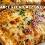 AIR FRYER CALZONES centered hero view, clean and uncluttered