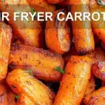 AIR FRYER CARROTS centered hero view, clean and uncluttered