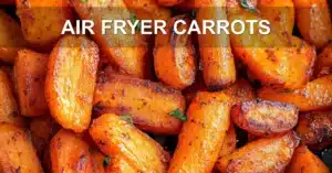 AIR FRYER CARROTS centered hero view, clean and uncluttered