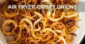 AIR FRYER CRISPY ONIONS centered hero view, clean and uncluttered