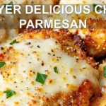 AIR FRYER DELICIOUS CHICKEN PARMESAN centered hero view, clean and uncluttered