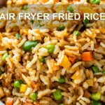 AIR FRYER FRIED RICE centered hero view, clean and uncluttered