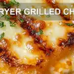 AIR FRYER GRILLED CHEESE centered hero view, clean and uncluttered