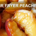 AIR FRYER PEACHES centered hero view, clean and uncluttered