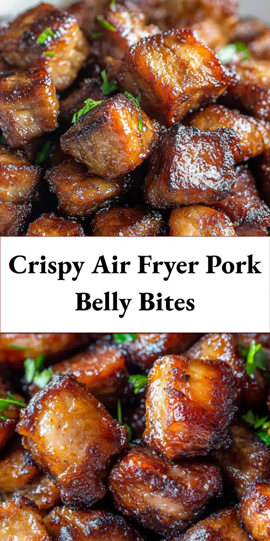 Golden, crispy Air Fryer Pork Belly Bites, a perfect pin-worthy image.