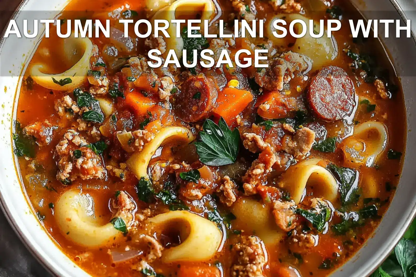 Autumn Tortellini Soup with Sausage: Cozy Delicious Recipe