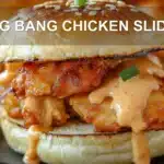 BANG BANG CHICKEN SLIDERS centered hero view, clean and uncluttered