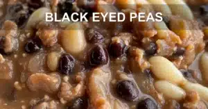 Black Eyed Peas Awesome Easy Ways to Cook Deliciously BLACK EYED PEAS centered hero view, clean and uncluttered