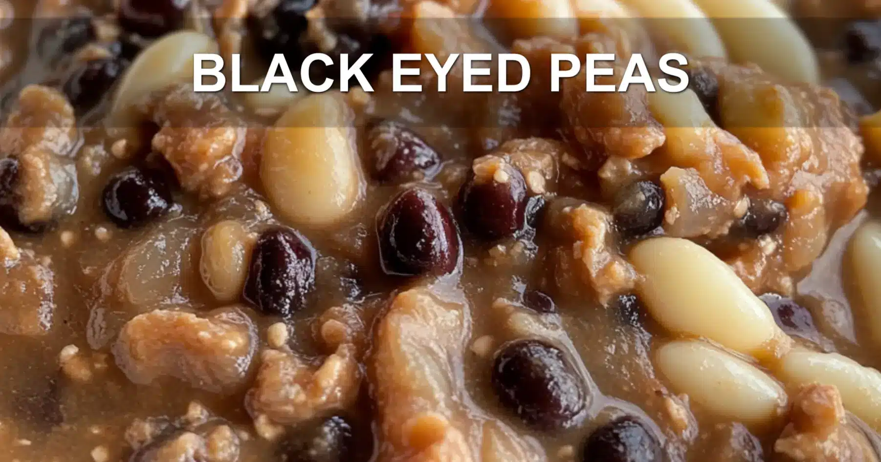 BLACK EYED PEAS centered hero view, clean and uncluttered
