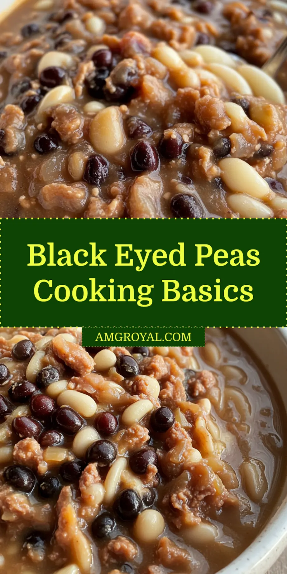 Black Eyed Peas Awesome Easy Ways to Cook Deliciously 7 BLACK EYED PEAS centered hero view, clean and uncluttered_pin