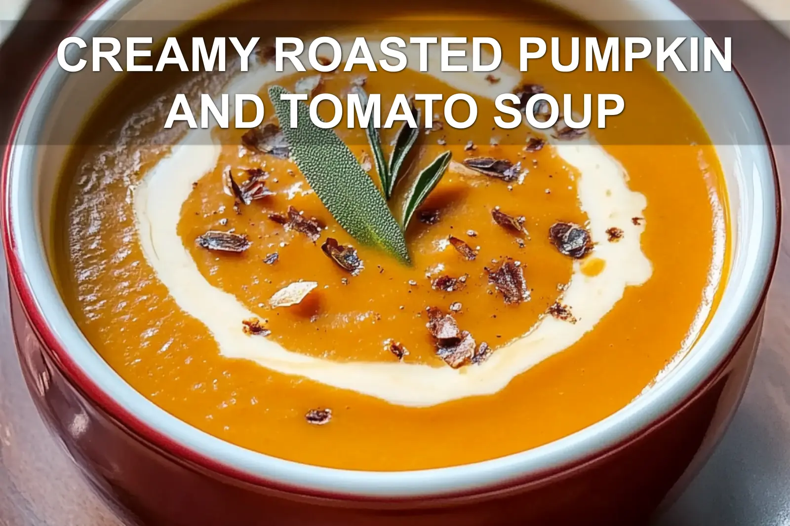 Creamy Roasted Pumpkin and Tomato Soup Recipe Delight