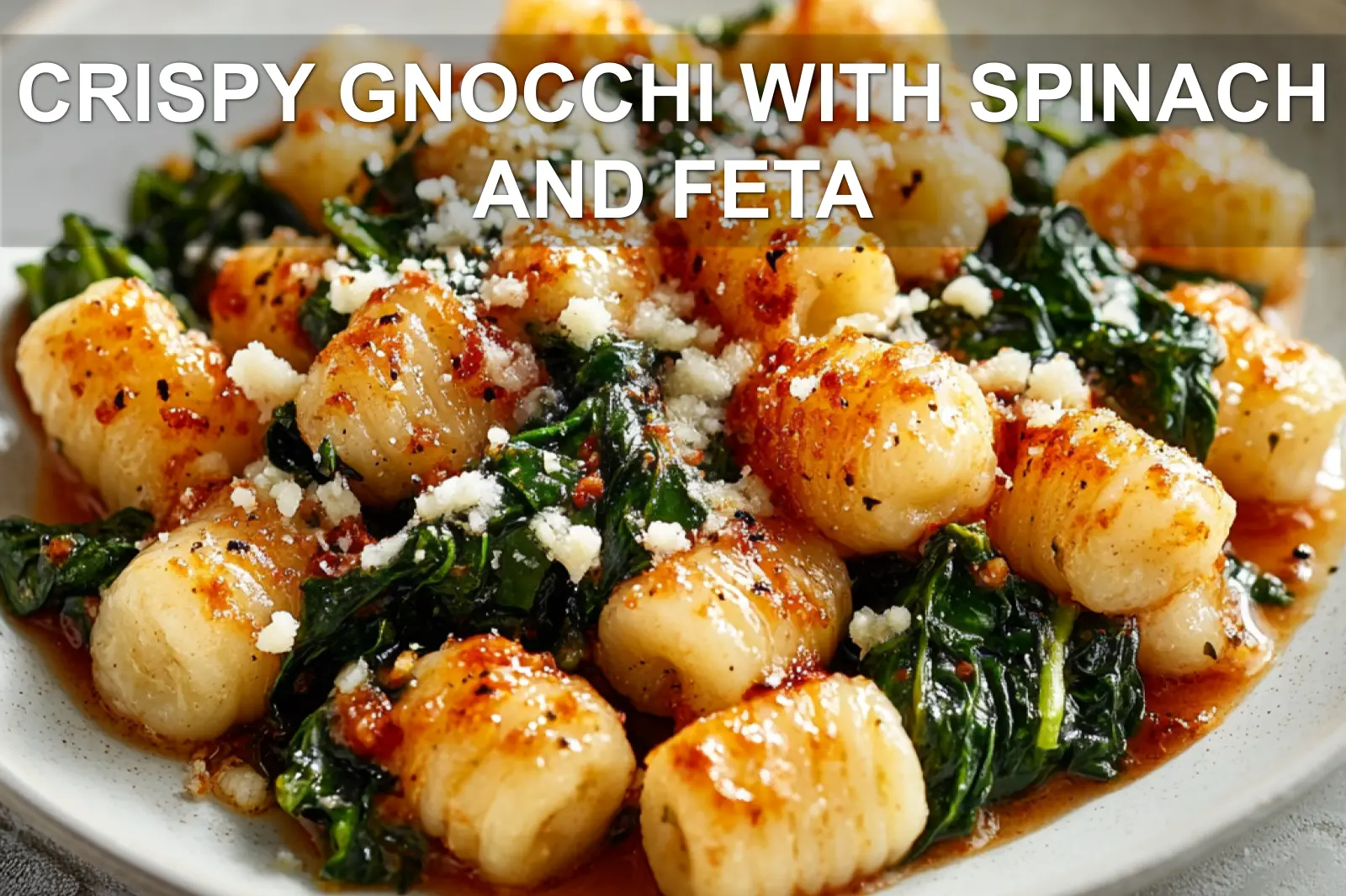 Crispy Gnocchi With Spinach And Feta: Easy Tantalizing Recipe