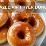 GLAZED AIR FRYER DONUTS centered hero view, clean and uncluttered