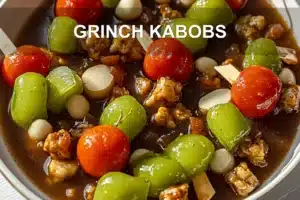 Grinch Kabobs for a Vibrant Christmas Celebration GRINCH KABOBS centered hero view, clean and uncluttered