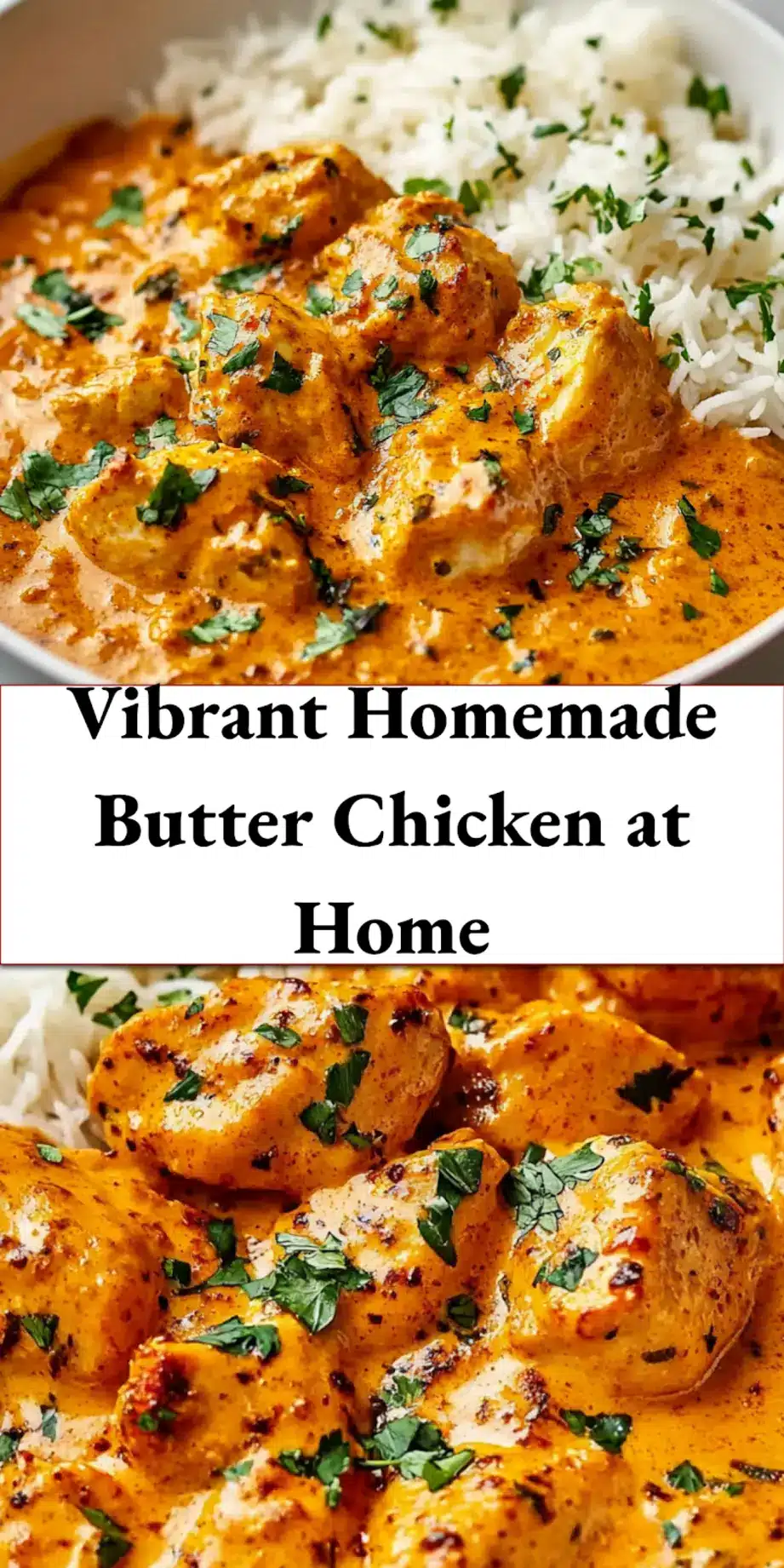 A mouthwatering image of homemade butter chicken, garnished and ready to serve, optimized for Pinterest sharing.