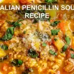 ITALIAN PENICILLIN SOUP RECIPE centered hero view, clean and uncluttered