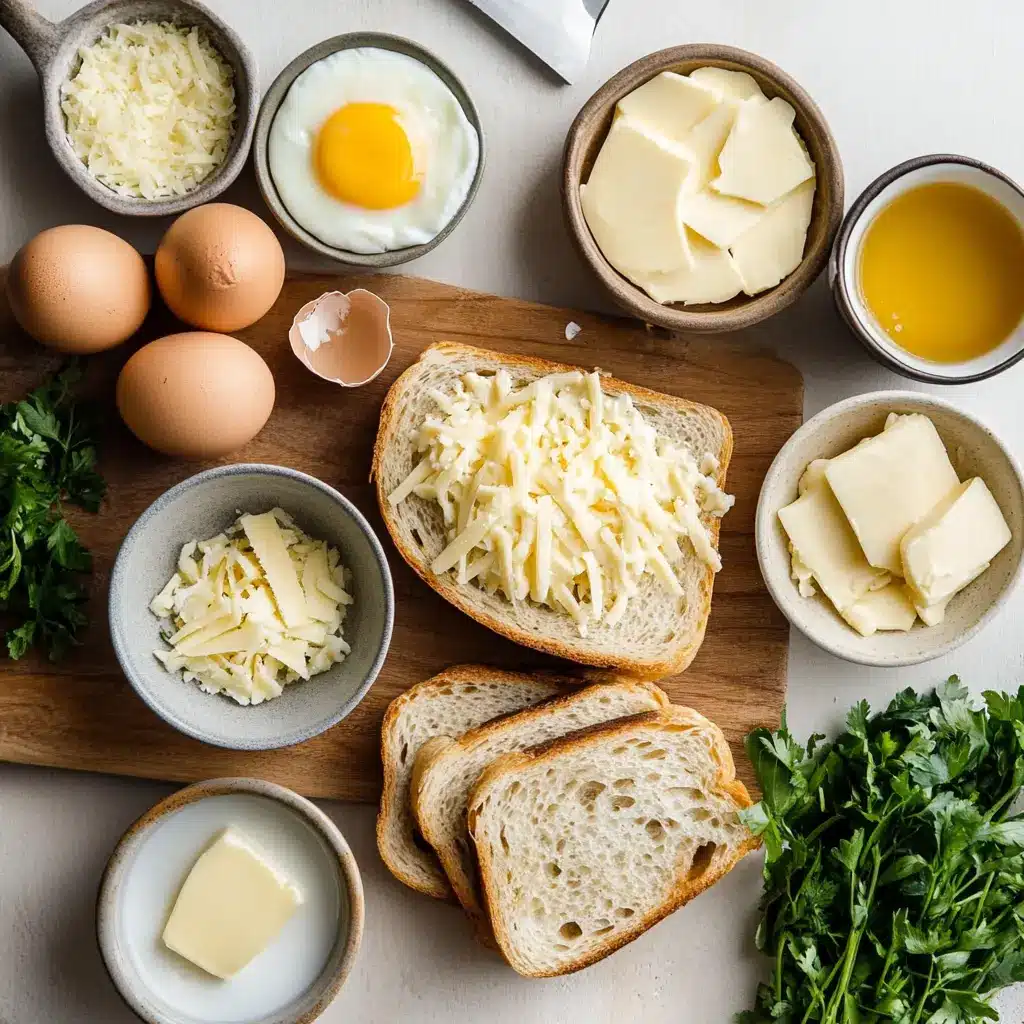 AIR FRYER EGG CHEESE TOAST centered hero view, clean and uncluttered