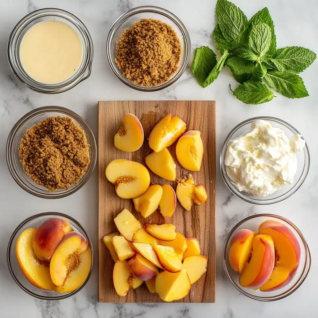 AIR FRYER PEACHES centered hero view, clean and uncluttered
