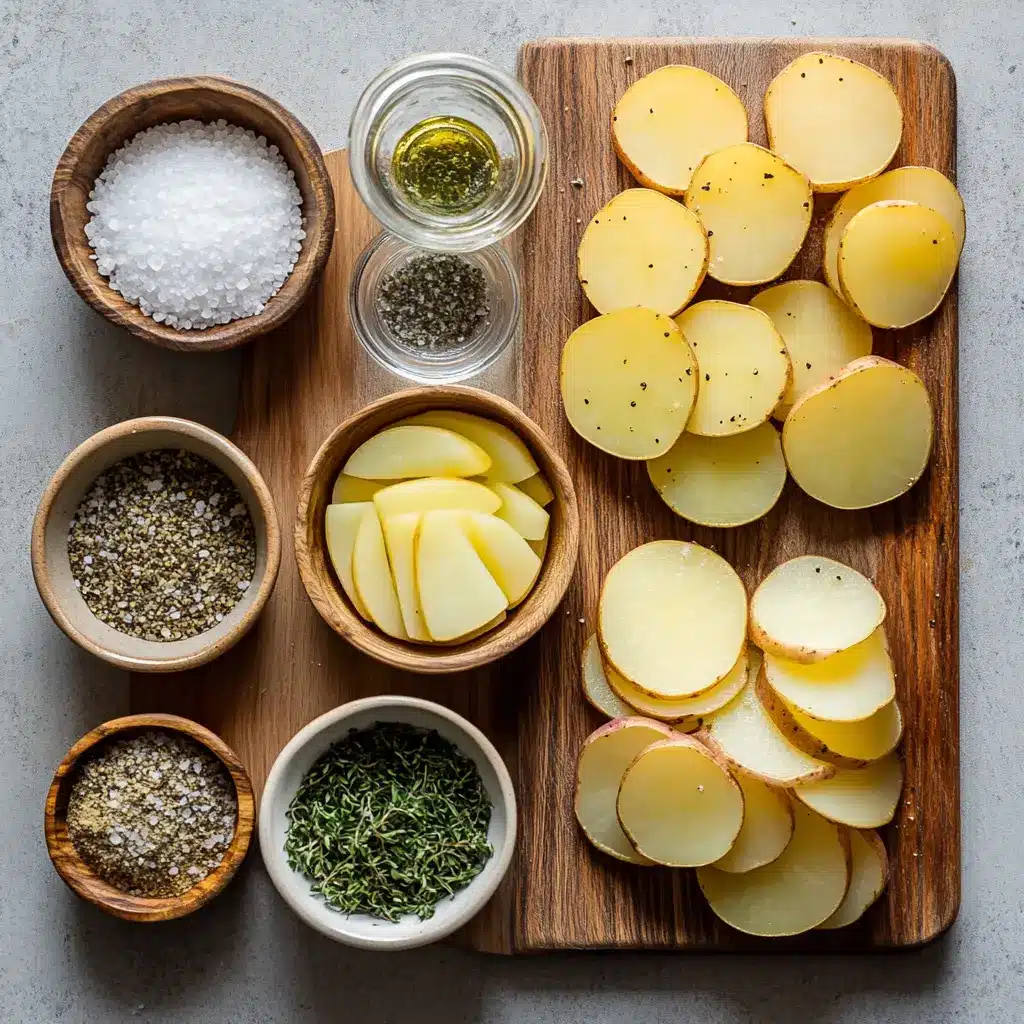 Air Fryer Sliced Potatoes Recipe: Irresistibly Crispy Treat 6 Perfectly golden and crispy air fryer sliced potatoes, seasoned with herbs, piled high in a rustic bowl.