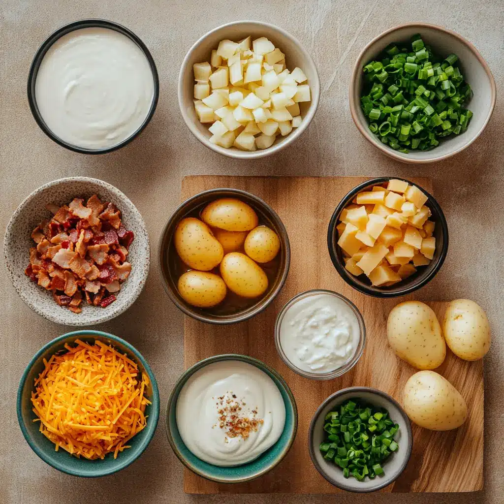 Comforting Loaded Baked Potato Soup: A Delicious Recipe 6 Comforting Loaded Baked Potato Soup hero view, garnished with bacon, cheese, and chives