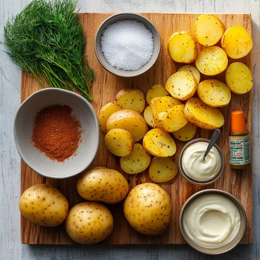 EASY AIR FRYER SLICED POTATOES centered hero view, clean and uncluttered