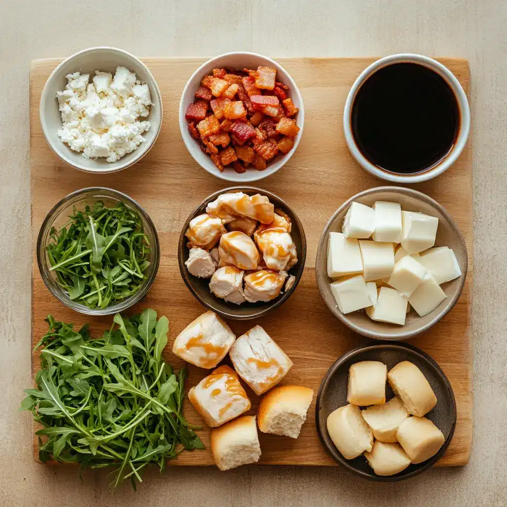 MAPLE CHICKEN BACON SLIDERS centered hero view, clean and uncluttered