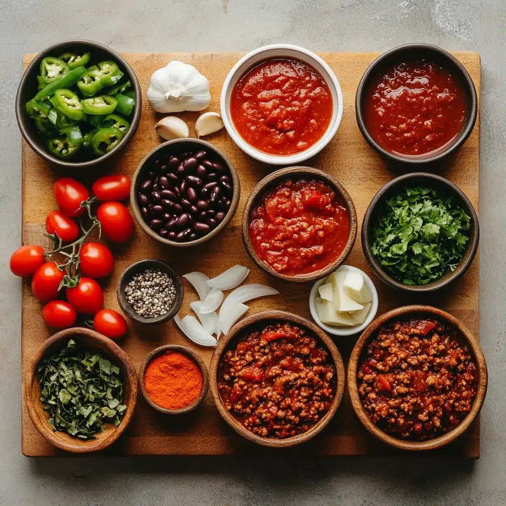 Slow Cooker Chili Recipe for a Delicious Feast 6 SLOW COOKER CHILI RECIPE centered hero view, clean and uncluttered