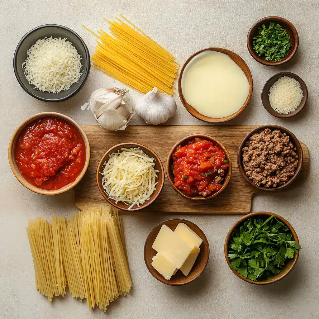 TikTok Spaghetti Recipe Easy and Delicious Twists 6 TikTok Spaghetti, a creamy Alfredo and rich meat sauce pasta casserole baked to golden perfection