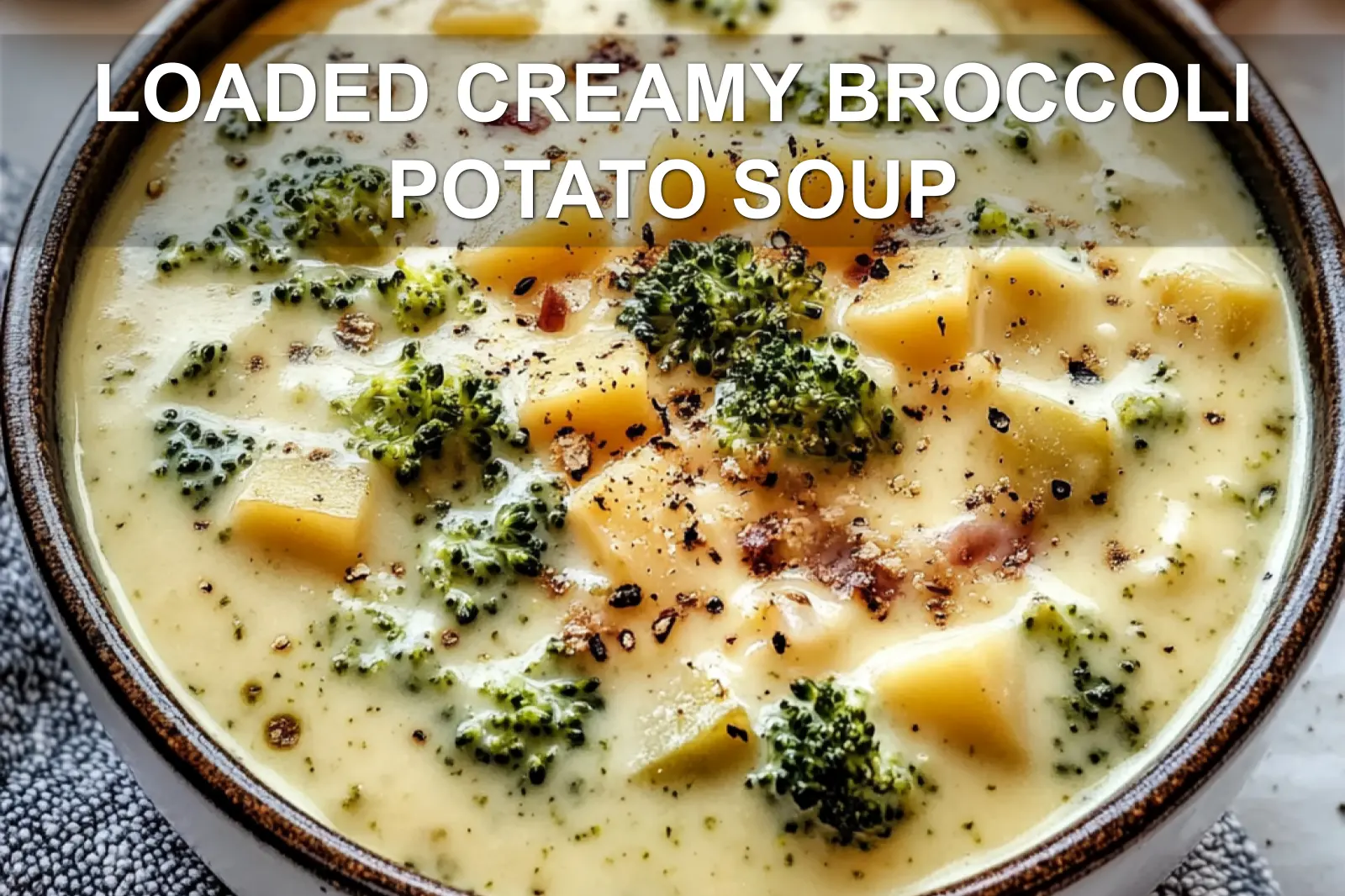 Loaded Creamy Broccoli Potato Soup for Cozy Nights