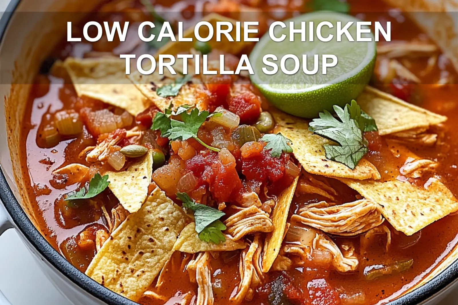 Low Calorie Chicken Tortilla Soup: Easy and Delicious