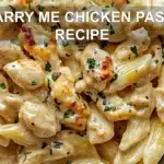 MARRY ME CHICKEN PASTA RECIPE centered hero view, clean and uncluttered