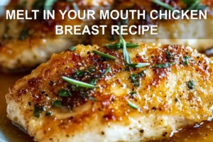 Melt In Your Mouth Chicken Breast Recipe for Irresistible Flavor MELT IN YOUR MOUTH CHICKEN BREAST RECIPE centered hero view, clean and uncluttered
