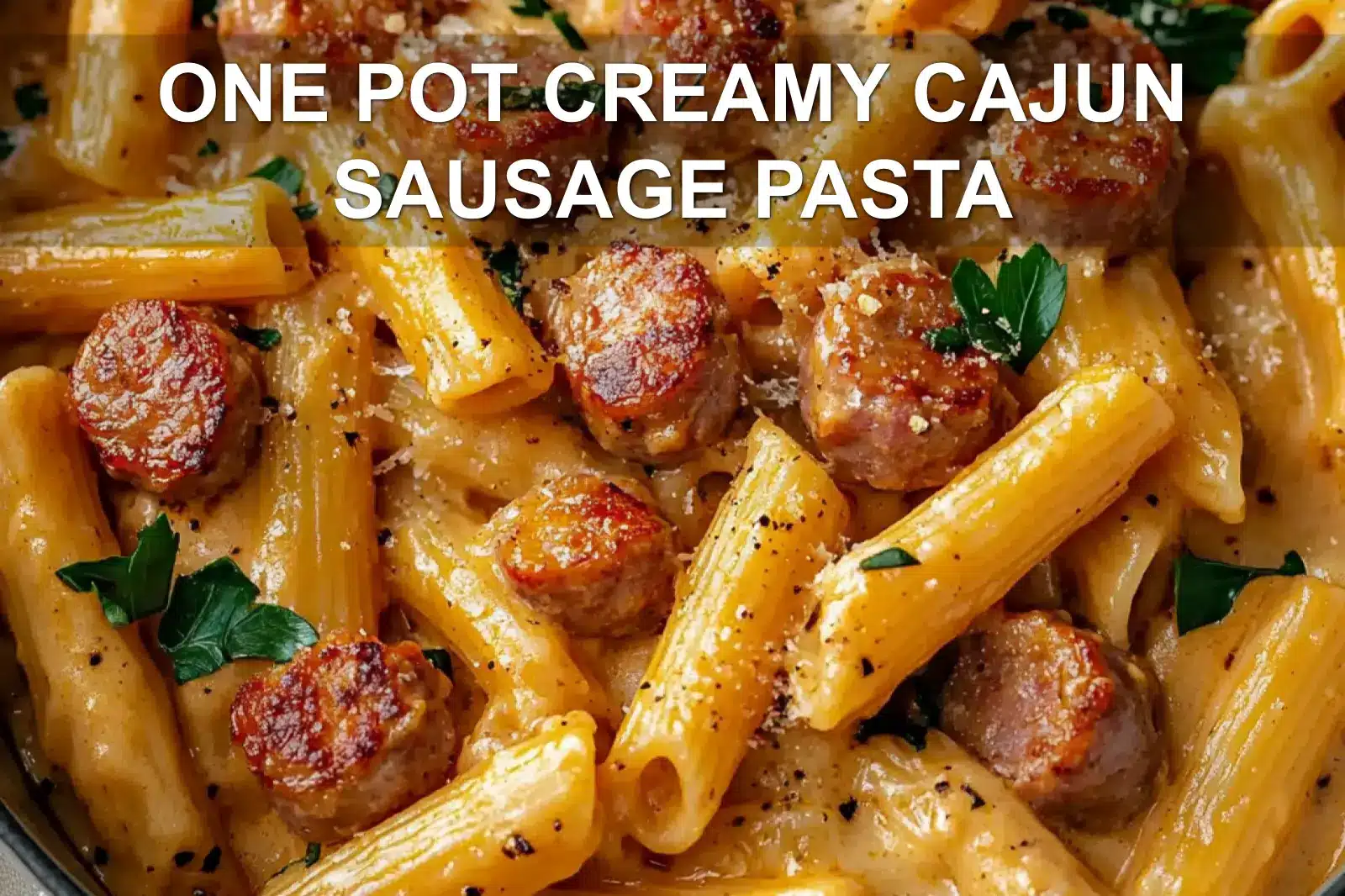 One Pot Creamy Cajun Sausage Pasta: Delicious Easy Recipe