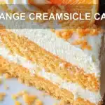 ORANGE CREAMSICLE CAKE centered hero view, clean and uncluttered