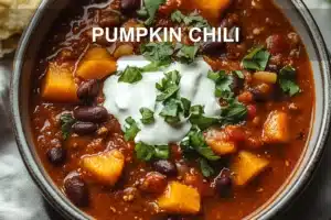 PUMPKIN CHILI centered hero view, clean and uncluttered