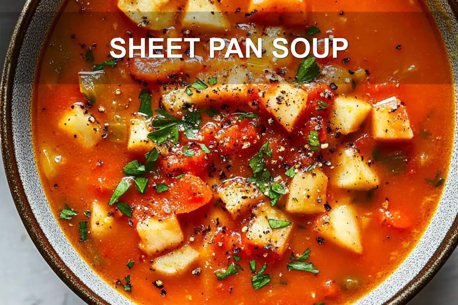 Sheet Pan Soup That Is Irresistibly Delicious and Easy