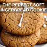 THE PERFECT SOFT GINGERBREAD COOKIES centered hero view, clean and uncluttered