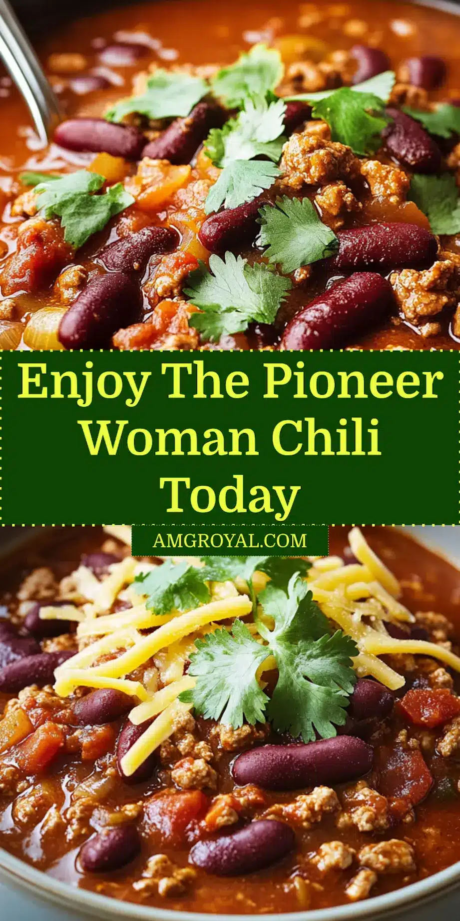 Pin for The Pioneer Woman Chili recipe