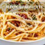 TIKTOK SPAGHETTI centered hero view, clean and uncluttered