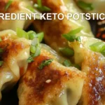 5 INGREDIENT KETO POTSTICKERS centered hero view, clean and uncluttered