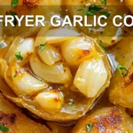 AIR FRYER GARLIC CONFIT centered hero view, clean and uncluttered