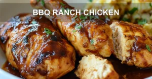 BBQ RANCH CHICKEN centered hero view, clean and uncluttered